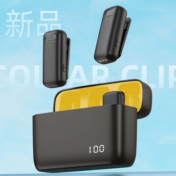 K6無線領夾麥克風帶數顯一拖二無線麥克風短視頻錄音直播小話筒【宜家良品百貨】