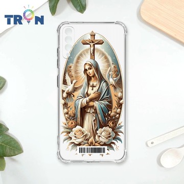 TRON 三星 A70 聖母簡約風 四角防摔載具殼 軟殼 手機殼