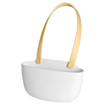 小麥購物 簡約廚房水龍頭瀝水掛籃 L943  1個  白黃色