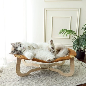 【喵仙兒】劍麻款橢圓寵物行軍床