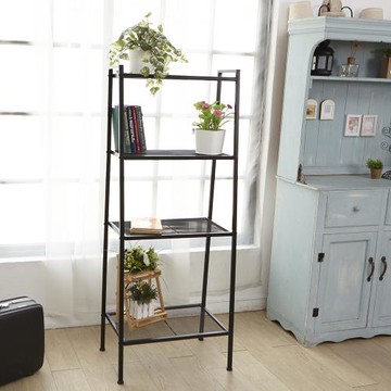 H&R安室家 工業風四層梯形收納置物架 BCF47