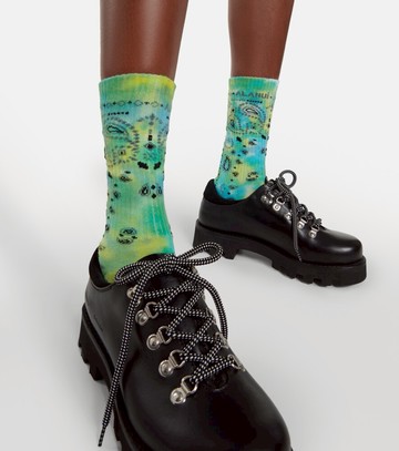 Alanui Bandana cotton-blend socks