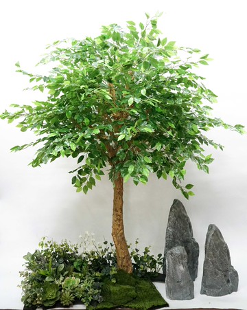 櫥窗仿真綠植花藝樹木景觀客廳展廳門店室內綠植裝飾花藝成品