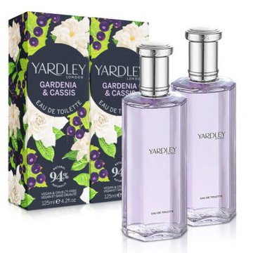 YARDLEY 雅麗 梔子花&黑醋栗淡香水125mlX2入
