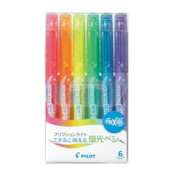 PILOT 百樂  魔擦 基本色 螢光筆 3.3mm 6色入  /組 SFL-60SL-6C【APP滿額下單10%點數(單一帳號最高5000點)】1/31止