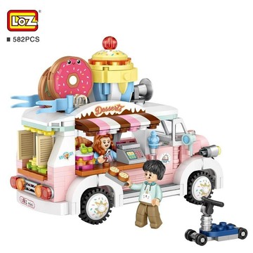 樂高 其他/周邊 LOZ微型積木甜品車