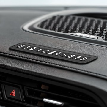 Secret 防滑停車號碼牌  黑色  2個