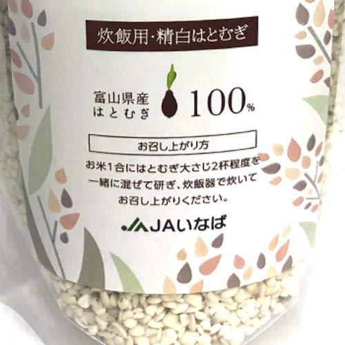 JAいなば 富山県産 ハトムギ精白粒 とやまのはとむぎ（炊飯用）砕粒500g×3袋