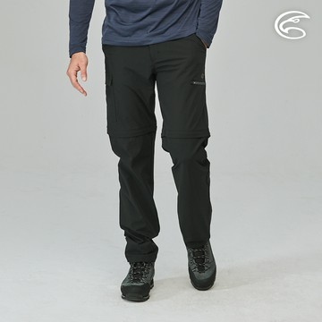 ADISI 男彈性快乾休閒可拆兩截褲AP2311095 (S-2XL) 石墨黑｜四面彈 輕薄透氣 速乾 吸濕排汗 休閒褲