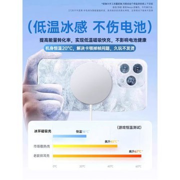 【德國冰環磁吸散熱】適用蘋果16ProMax手機殼iphone17pro透明15promax保護套全包14超薄13防摔magsafe無線充