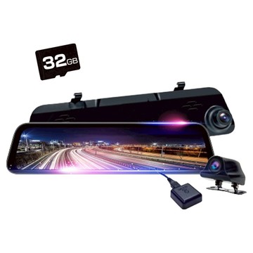鷹之眼 2K Sony前後鏡頭行車紀錄器 12吋GPS測速聲控 TA-B001  32GB  後鏡頭 + 鏡頭延長線 + 雙面膠貼 + 鏡頭安裝支架 + 抗干擾磁環2個 + 橡皮固定圈2條 + 車用電源線 + GPS + 雙面膠貼+ 使用說明書 + 32G記憶卡