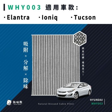 無味熊｜汽車冷氣濾網 現代 - Elantra、Ioniq、Tucson