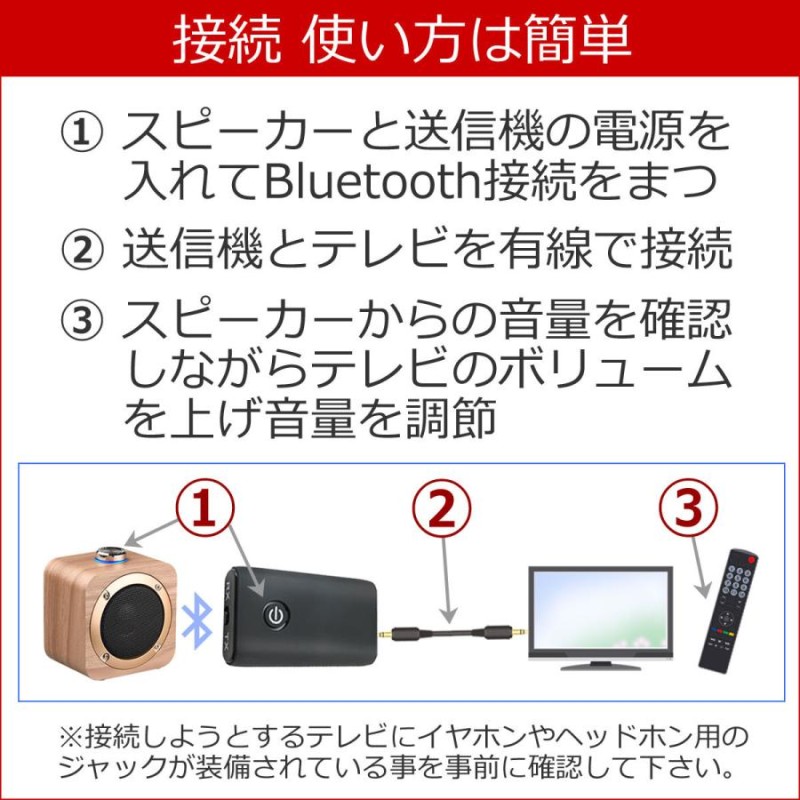 手元スピーカー テレビ音声 Bluetooth トランスミッター スピーカー