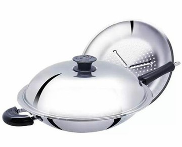 [COSCO代購6] W129631 Buffalo 牛頭牌 雅登中式炒鍋 35公分 附蒸層