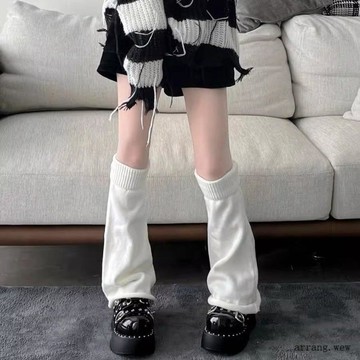 【襪套】👍 jk針織堆堆襪套女學生甜妹辣妹顯腿細顯瘦百搭韓版學生針織腿套女
