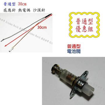 高雄 瓦斯爐零件 / 電池閥 + 感應針 優惠組合 / 適用多種廠牌瓦斯爐 ☆實體店面【KW廚房世界】【APP滿額下單4%點數(單一帳號最高1000點)】7/31止