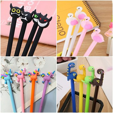 [Hare.D]長頸龍中性筆 惡魔牛角中性筆 火烈鳥中性筆 彩虹馬中性筆 恐龍筆 原子筆 水筆 中性筆 造型筆