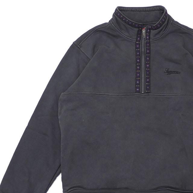 Supreme overdyed half outlet zip sweatshirt