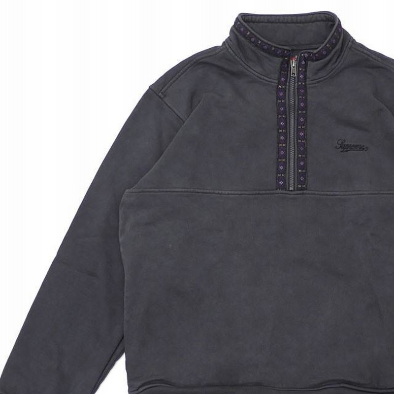 シュプリーム SUPREME Overdyed Half Zip Up Sweatshirt ハーフジップ ...