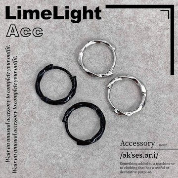 ☆LimeLight☆ 液態 螺紋 不規則 韓系 925 鍍銀 韓國 飾品 鈦鋼 耳環 一組兩個 Y2K INS