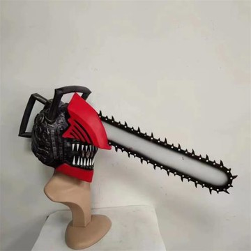 終極版電鋸人頭盔成人角色扮演恐怖乳膠面具萬圣節密室頭套道具