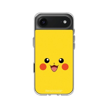 iPhone Air Clear Case（相機按鈕） 透明 - 寶可夢 Pokemon - 大臉系列-皮卡丘