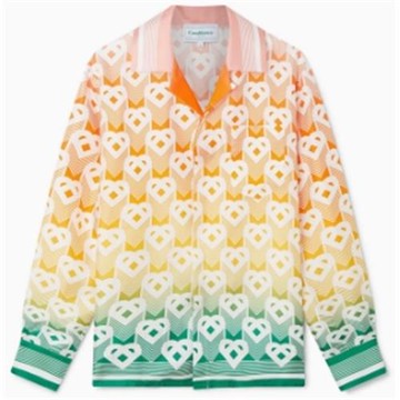 casablanca casabulca 24s 彩虹愛心 度假休閑百搭夏威夷長袖襯衫