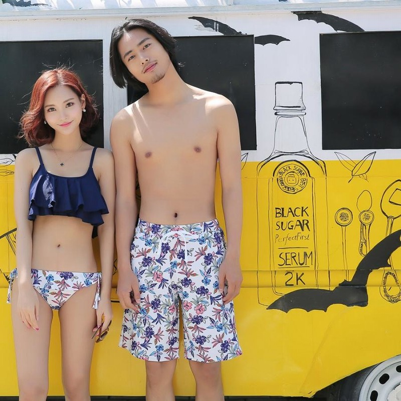 水着 ペア水着 メンズ トランクス＋水着 レディース カップルお
