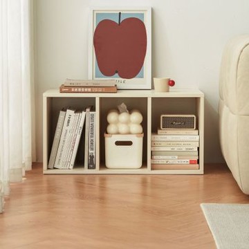 林氏木業奶油風創意疊疊樂開放格櫃UN1E-(H014413207)