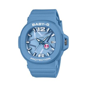 CASIO 卡西歐 BABY-G Y3K 未來風 閃爍耀眼星星點綴 繽紛藍 BGA-10D-2A2_42.1mm