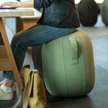 德國 VLUV 坐姿美學 膠囊瑜珈球椅 羊毛感 M - 米棕色