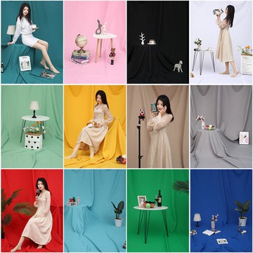 拍照背景布純色簡約ins背景布網紅直播背景墻純色背景布影樓攝影拍照佈道具 雙11全館免運