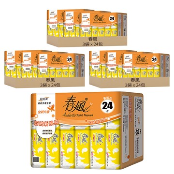 春風 超細柔抽取式衛生紙 雙層  24包  9袋