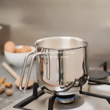 英國品牌14cm不銹鋼熱牛奶加厚煮湯面迷你寶寶煮湯輔食電磁爐通用