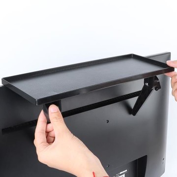 免打孔機頂盒置物架可調節電視機路由器大號收納架家用電腦掛架子