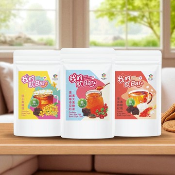 食在美好 我的飲bar 桂花黑糖塊 雪耳枸杞黑糖塊17g*6入袋裝