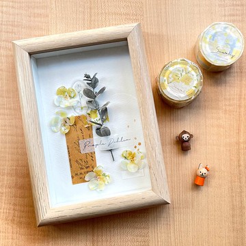 手作拼貼體驗 | 紙膠帶拼貼卡片畫材料包-紙花浪漫