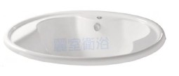 【麗室衛浴】BATHTUB WORLD 壓克力 橢圓造型崁入式浴缸 LS-5812 180*120*63CM