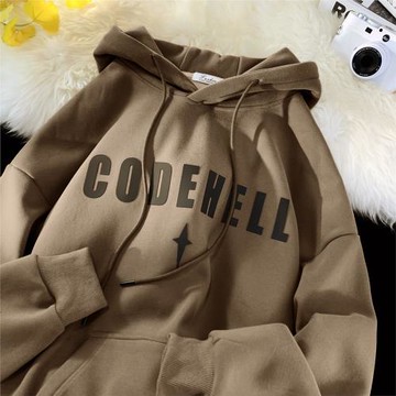 oversize美式重磅衛衣男春秋款復古連帽外套上衣潮牌2025新款衣服