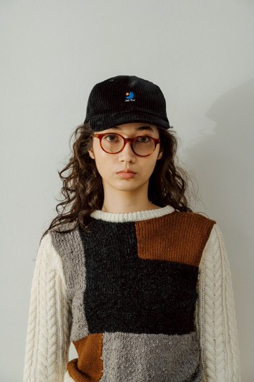 Japfac 棒球帽：黑色燈芯絨 / Don't worry