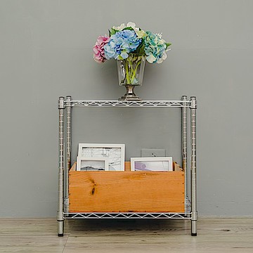 dayneeds 輕型 60x35x60cm 二層電鍍(鎖管)鐵架 波浪架/收納架/置物架