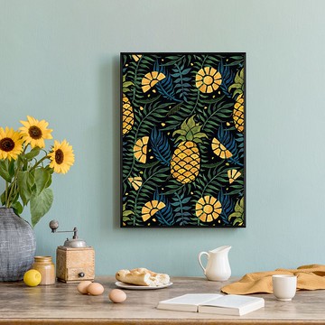 連續 • 鳳梨II - 臥房/藝廊牆/沙發背景/民宿/複製畫/角落空間