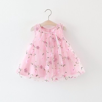 女童裙子2020新款夏裝女寶寶連衣裙兒童公主裙小童背心裙子洋氣潮