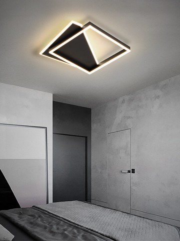 新款北歐超薄led臥室燈吸頂燈簡約現代陽臺燈頂燈輕奢主臥房間燈