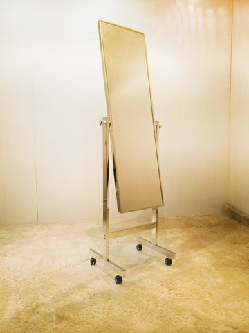 白鐵立鏡/鏡子/全身鏡  居家 商業空間都適用