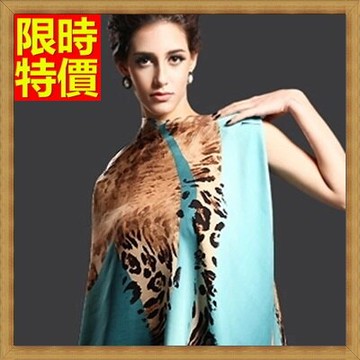 絲巾真絲質圍巾-時尚豹紋神秘色彩桑蠶絲女性大方巾3色67s36【獨家進口】【米蘭精品】
