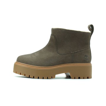 TIMBERLAND STONE STREET 絨毛厚底靴 深灰棕 A283GW01 女鞋