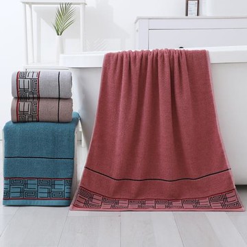浴巾成人款色織提花加厚全棉類家用大毛巾純棉洗澡吸水外貿速干a