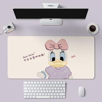 防水皮革鼠標墊子女生超大號辦公室電腦桌面墊家用兒童書桌墊可愛