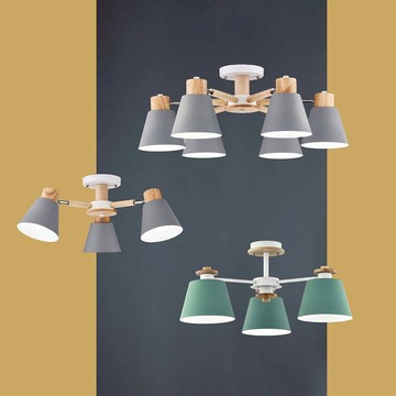 北歐風造型半吸頂燈 41-21911、21912、21913